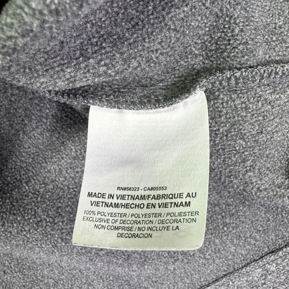 Nike Golf Sweatshirt Mens 2XL Gray Black 1/4 Zip Fleece Pullover Golf Casual